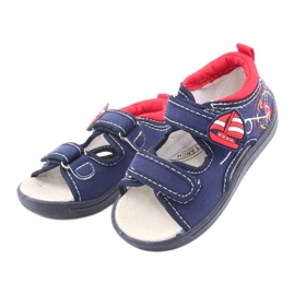American Club marineblaue Kindersandalen TEN36 rot 3