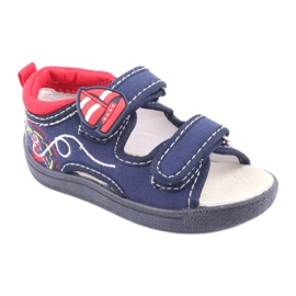American Club marineblaue Kindersandalen TEN36 rot navy blau 1
