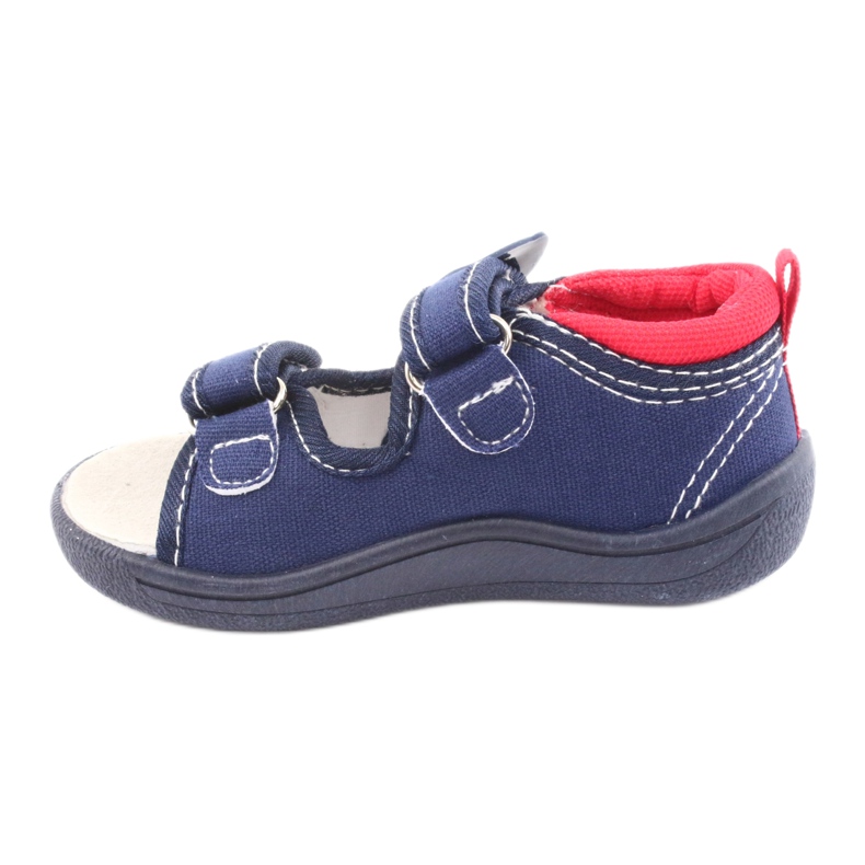 American Club marineblaue Kindersandalen TEN36 rot 2