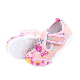 American Club Sneakers Ledereinsatz TEN30 rosa braun blau 5