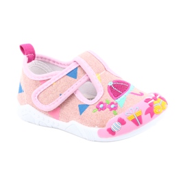 American Club Sneakers Ledereinsatz TEN30 rosa braun blau 1