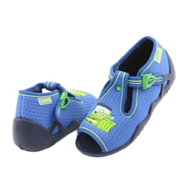 Befado Kinderschuhe 217P094 blau grün 4