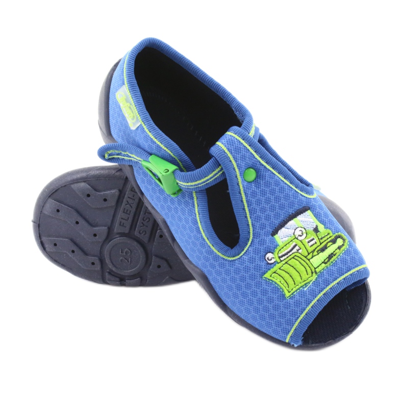 Befado Kinderschuhe 217P094 blau grün 3