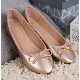 Renda Ballerina mit Schleife gelb 1