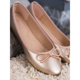 Renda Ballerina mit Schleife gelb 2