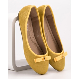 GUAPISSIMA Ballerinas mit Glitzer gelb 1