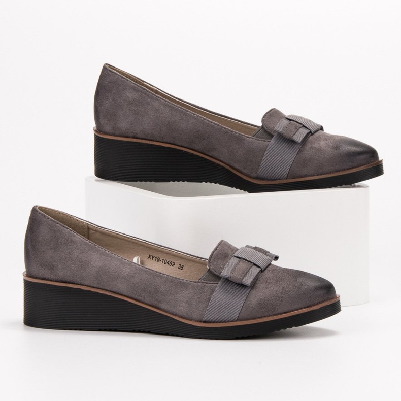 Pumps mit Schleife VINCEZA grau 1