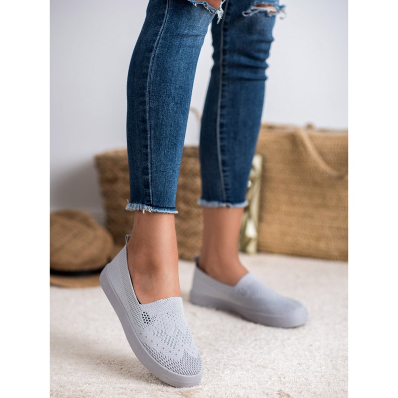 SHELOVET Textil-Slipper grau 1