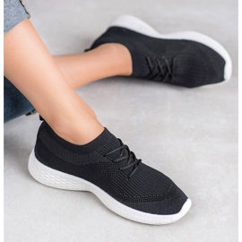 SHELOVET Sportschuhe zum Hineinschlüpfen schwarz 1