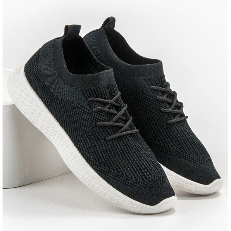 SHELOVET Sportschuhe zum Hineinschlüpfen schwarz 2