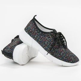 Bona Sportschuhe mit Tupfen schwarz 1