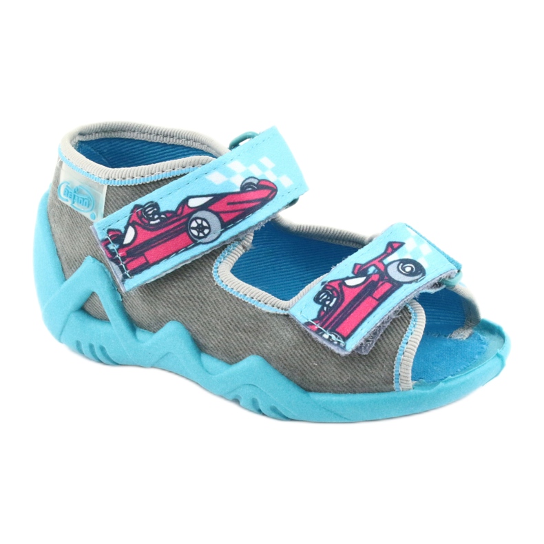 Befado Kinderschuhe 250P085 blau grau 1