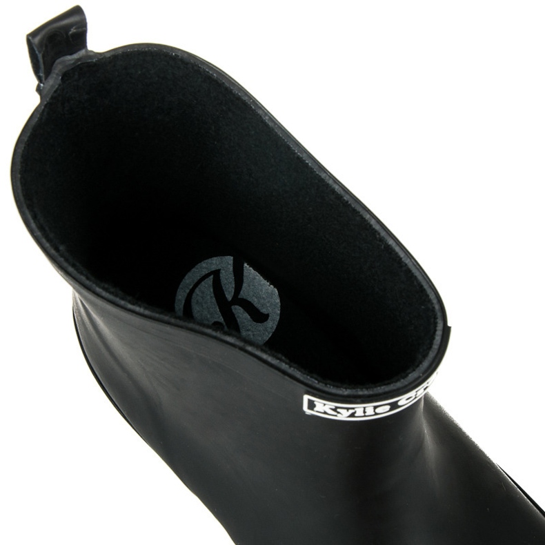 Kylie Galoschen mit Muster schwarz 1