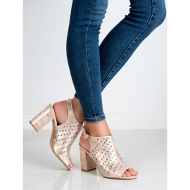 VINCEZA Sandalen mit Jets gelb 2