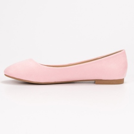 Small Swan Rosa Wildleder Ballerinas 1