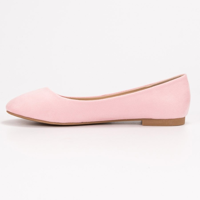 Small Swan Rosa Wildleder Ballerinas 1