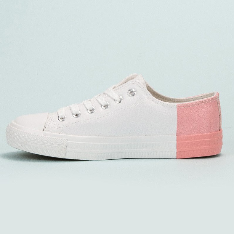 SHELOVET Sneakers mit Öko-Leder weiß 1