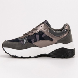 SHELOVET Moro-Turnschuhe grau mehrfarbig 1