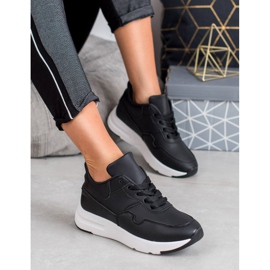 SHELOVET Schwarze Turnschuhe 1