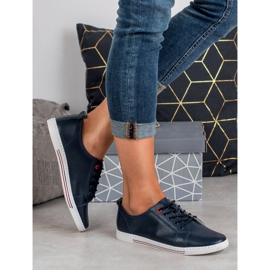 Filippo Leder-Brogues marineblau 2