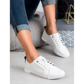 Filippo Leder-Brogues weiß 2