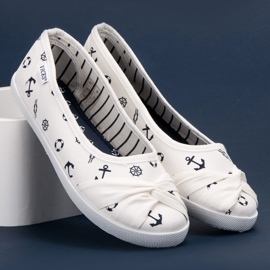 Vices Sailor's Vinceza Ballerinas weiß 1