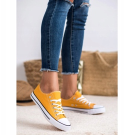 SHELOVET Senf Sneaker gelb 1