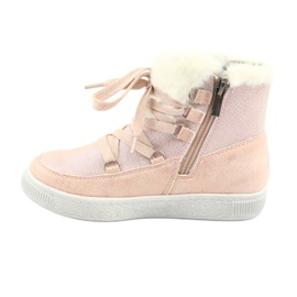 Puderrosa Stiefel Big Star 374080 gelb 2