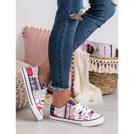 SHELOVET Sneakers mit Muster mehrfarbig 2