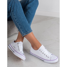 SHELOVET Klassische weiße Turnschuhe 2