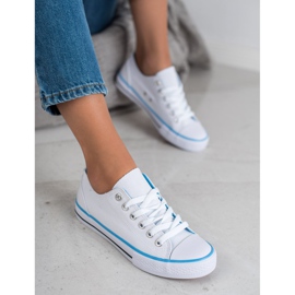 SHELOVET Klassische weiße Turnschuhe 1