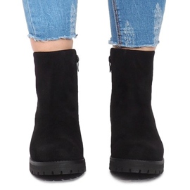 Wildlederstiefel JH561 Schwarz 1