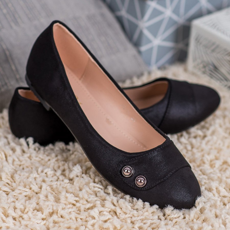 Small Swan Ballerinas mit Glitzer schwarz 1