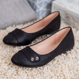 Small Swan Ballerinas mit Glitzer schwarz 2