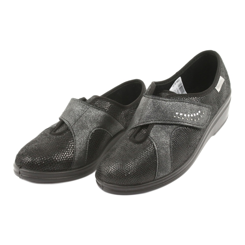Befado Damenschuhe pu 032D002 schwarz grau 3