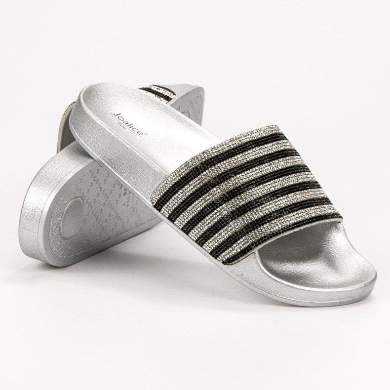 SHELOVET Gummi Hausschuhe schwarz grau 1