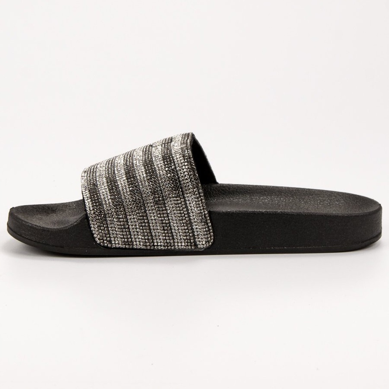 SHELOVET Gummi Hausschuhe schwarz grau 1