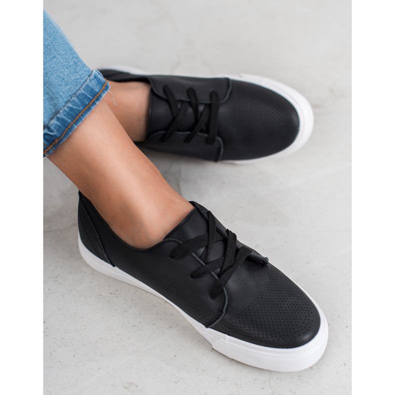 SHELOVET Schwarze Brogues 1