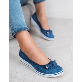 SHELOVET Keilballerina blau 1