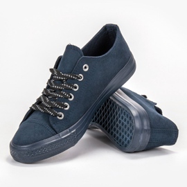 McKey Bequeme marineblaue Turnschuhe 1