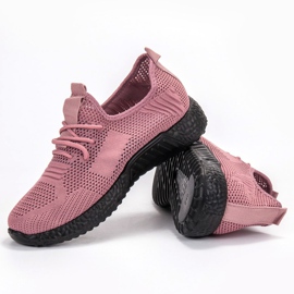 SHELOVET Durchbrochene Sportschuhe rosa 1