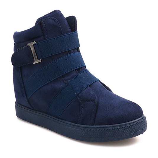 Turnschuhe mit Gummizug XY-297 Marineblau navy blau 1