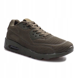 Grüne Mesh-Sportschuhe mehrfarbig 1