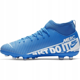 Nike Mercurial Superfly 7 Club FG / MG Jr AT8150-414 Fußballschuhe blau blau 2