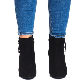 Wildleder Booties On A Bar 66-98 Schwarz 2