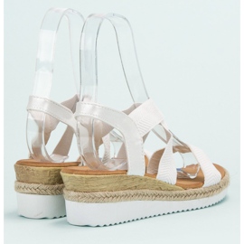 Anesia Paris Slip-on-Sandalen auf der Plattform weiß 2