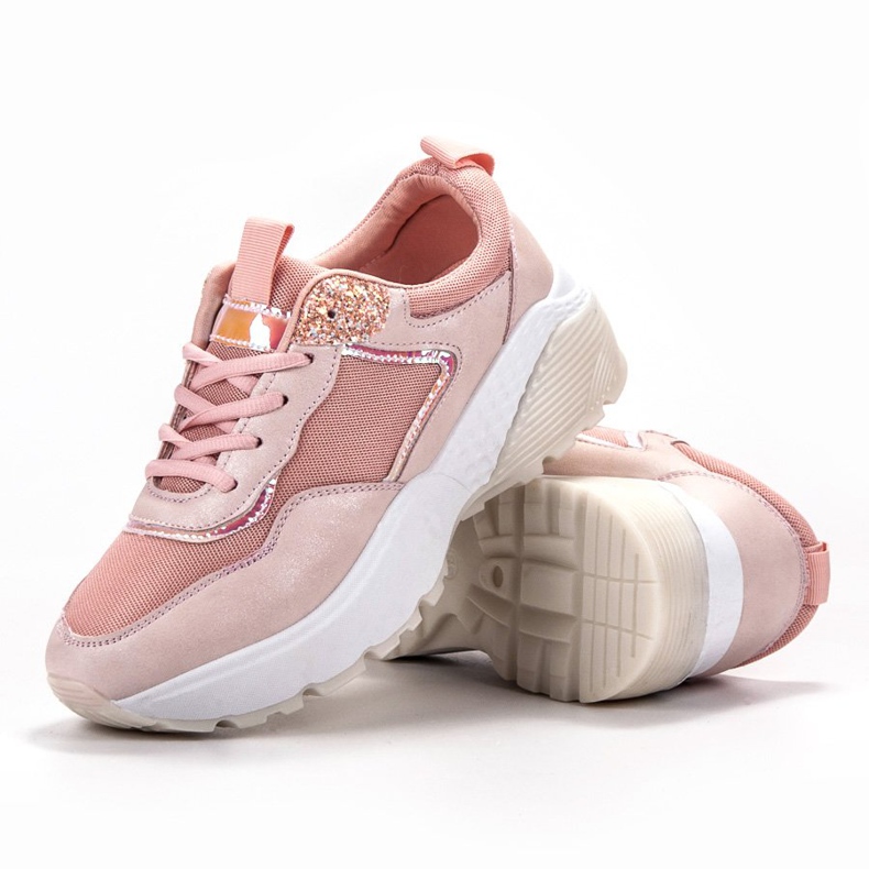 SHELOVET Schnürsneaker rosa 2