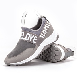 SHELOVET Slipper aus Wildleder grau 2