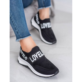 SHELOVET Slipper aus Wildleder schwarz 2