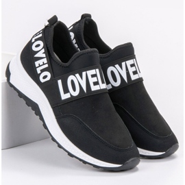 SHELOVET Slipper aus Wildleder schwarz 1